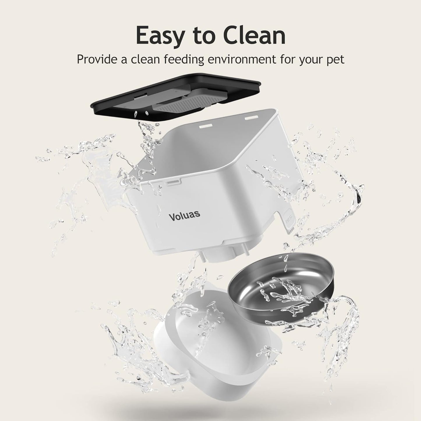 Automatic pet  Feeder - Timed Pet Feeder for Cats and Dogs with Dry Food Dispenser with  Programmable Portion Control